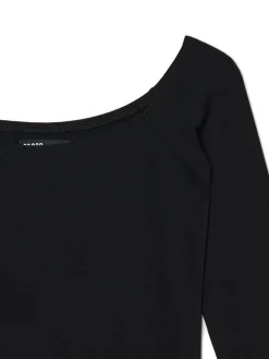 Cropp Sukienki, Kombinezony*Czarna sukienka mini z rękawami flare czarny