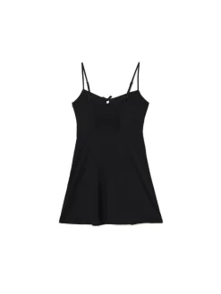 Cropp Sukienki, Kombinezony*Czarna sukienka z kokardką czarny