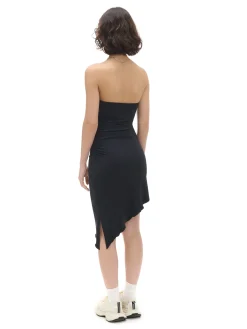 Cropp Sukienki, Kombinezony*Czarna sukienka z ozdobnym marszczeniem czarny