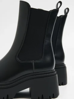 Cropp Botki, Trzewiki*Czarne botki chelsea czarny