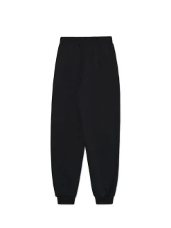 Cropp Spodnie*Czarne dresowe joggery z nadrukiem czarny