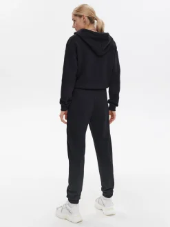 Cropp Spodnie*Czarne dresowe spodnie jogger czarny