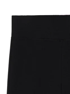 Cropp Spodnie*Czarne dresy typu flare czarny