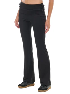 Cropp Spodnie|Sety*Czarne dresy z ozdobną zakładką czarny