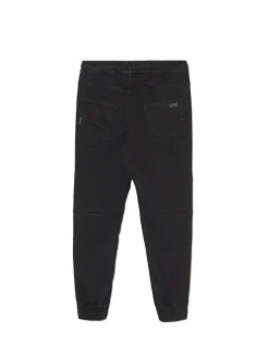 Cropp Jeansy*Czarne jeansowe joggery czarny