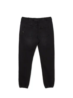 Cropp Jeansy*Czarne jeansowe joggery czarny