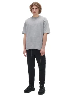 Cropp Jeansy*Czarne jeansowe joggery czarny