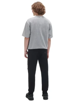 Cropp Jeansy*Czarne jeansowe joggery czarny