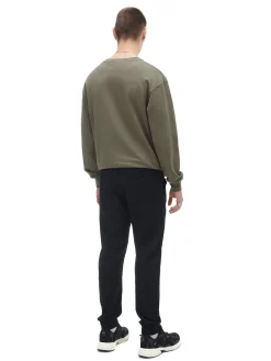 Cropp Jeansy*Czarne jeansowe joggery chino czarny