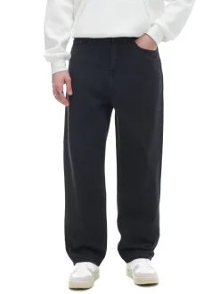 Cropp Jeansy|Baggy*Czarne jeansy baggy czarny