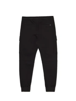 Cropp Jeansy*Czarne jeansy jogger z kieszeniami cargo czarny