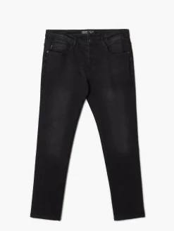Cropp Jeansy*Czarne jeansy męskie slim czarny