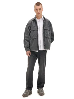 Cropp Jeansy*Czarne jeansy regular szary