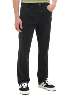 Cropp Jeansy*Czarne jeansy regular czarny