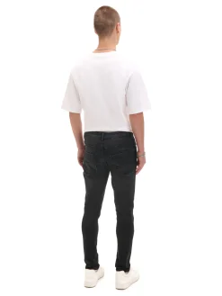 Cropp Jeansy*Czarne jeansy skinny czarny