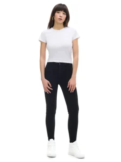 Cropp Jeansy*Czarne jeansy skinny push up czarny