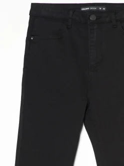 Cropp Jeansy*Czarne jeansy skinny push up czarny