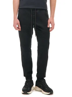 Cropp Spodnie*Czarne joggery z kieszeniami cargo czarny