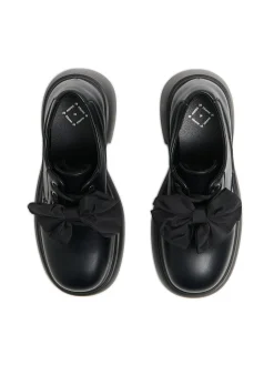 Cropp Półbuty*Czarne loafersy z kokardami czarny