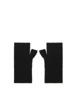 Cropp Rękawiczki*Czarne rękawiczki mitenki czarny