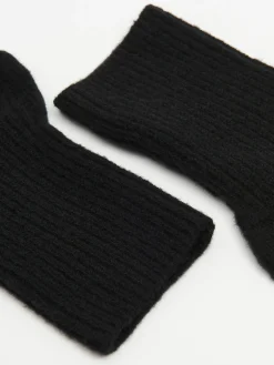 Cropp Rękawiczki*Czarne rękawiczki mitenki czarny