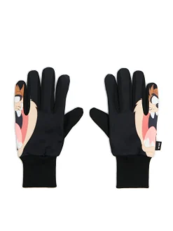 Cropp Rękawiczki*Czarne rękawiczki z Diabłem Tasmańskim czarny