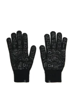 Cropp Rękawiczki*Czarne rękawiczki z napisami czarny