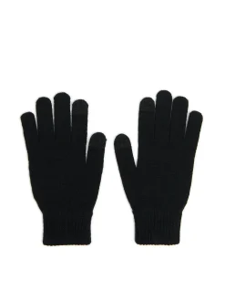 Cropp Rękawiczki*Czarne rękawiczki z napisami czarny