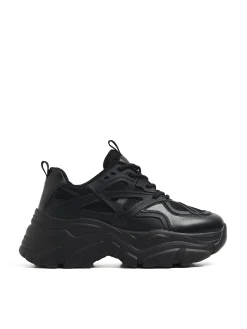 Cropp Sneakersy*Czarne sneakersy chunky czarny