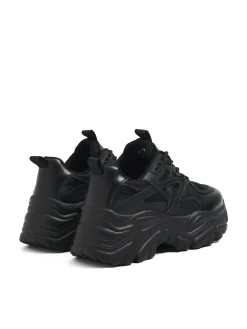 Cropp Sneakersy*Czarne sneakersy chunky czarny