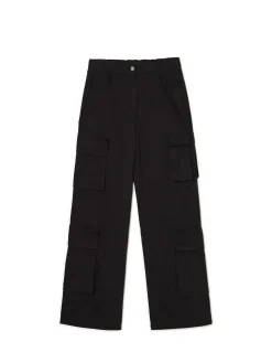 Cropp Spodnie*Czarne spodnie czarny