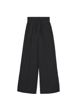 Cropp Spodnie|Sety*Czarne spodnie baggy z wysokim stanem czarny