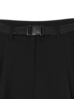 Cropp Spodnie*Czarne spodnie kuloty z wiskozą czarny