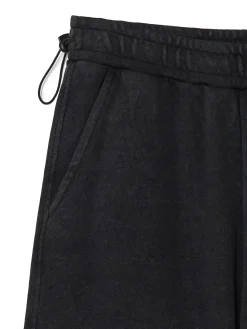 Cropp Spodnie*Czarne spodnie parachute czarny