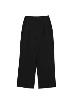 Cropp Spodnie*Czarne spodnie w paski czarny