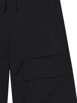 Cropp Spodnie*Czarne spodnie wide leg czarny