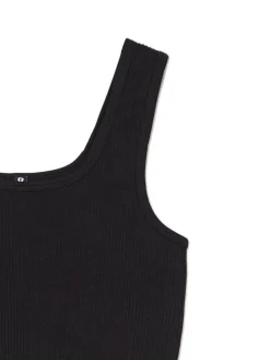 Cropp Koszulki, Topy*crop top na ramiączkach czarny