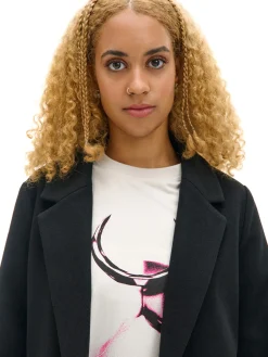 Cropp Kurtki, Płaszcze*długi płaszcz czarny