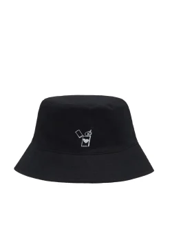 Cropp Czapki*kapelusz bucket hat z haftem czarny