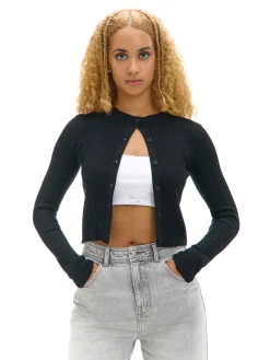 Cropp Swetry*kardigan z guzikami czarny