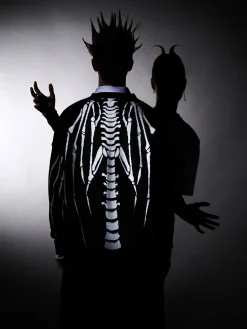 Cropp Swetry*kardigan z motywem kości czarny