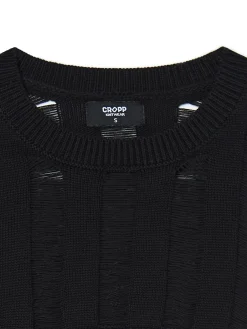 Cropp Swetry*krótki sweter czarny