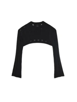 Cropp Swetry*krótki sweter czarny