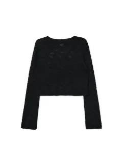 Cropp Swetry*krótki sweter czarny