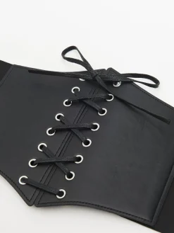 Cropp Paski*pas gorsetowy czarny