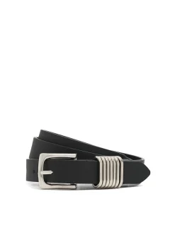 Cropp Paski*pasek z metalowymi detalami czarny