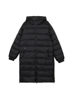 Cropp Kurtki, Płaszcze*płaszcz puffer z kapturem czarny