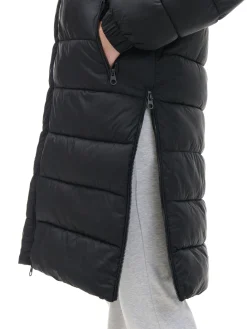 Cropp Kurtki, Płaszcze*płaszcz puffer z kapturem czarny