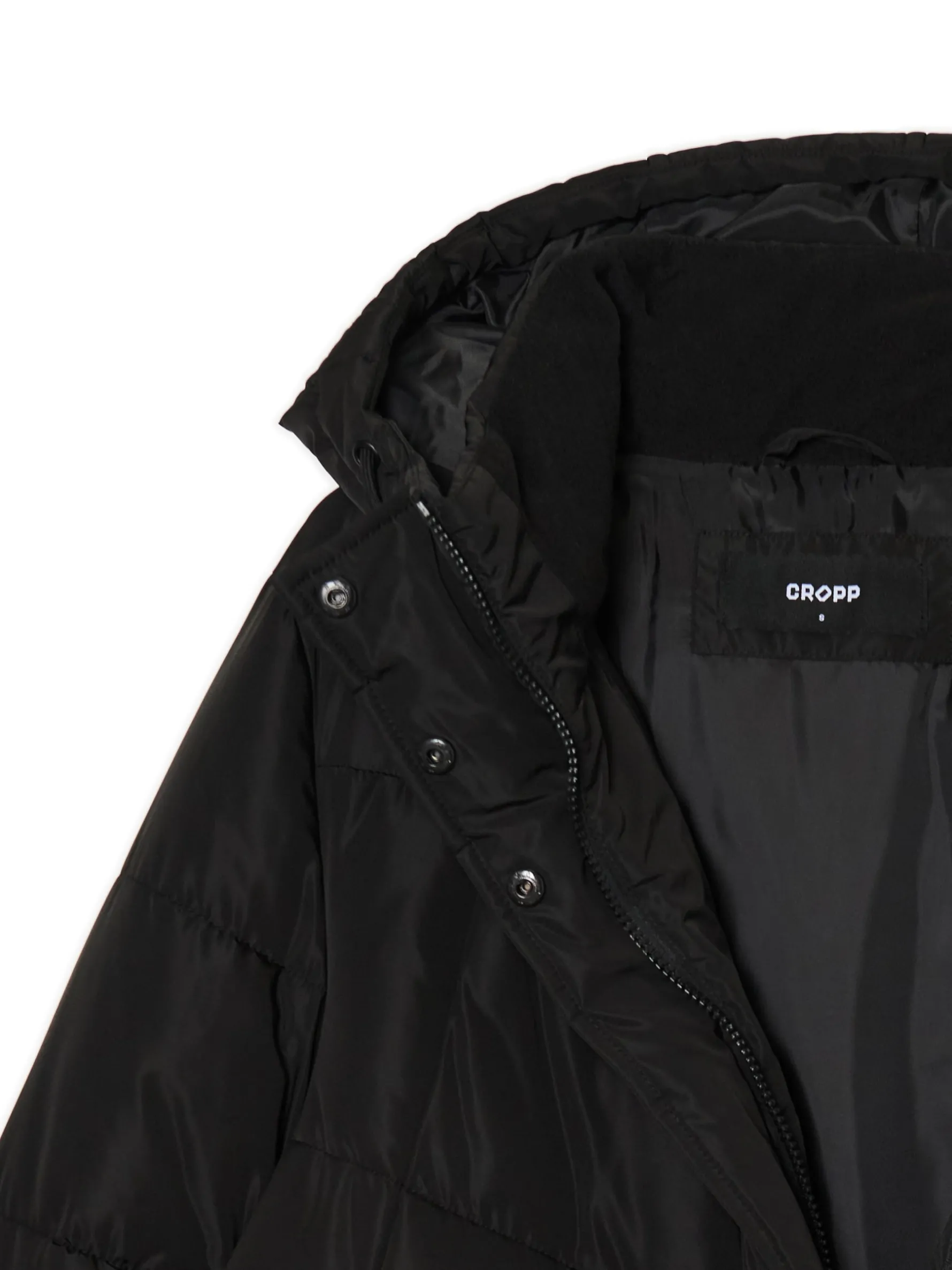 Cropp Kurtki, Płaszcze*płaszcz z kapturem czarny