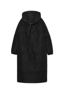 Cropp Kurtki, Płaszcze*pikowany płaszcz z kapturem czarny